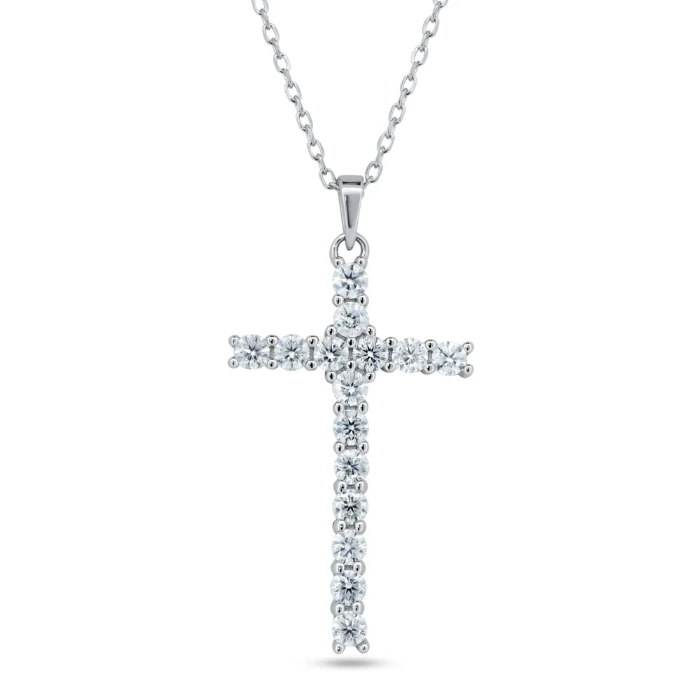 Moissanite Cross Necklace