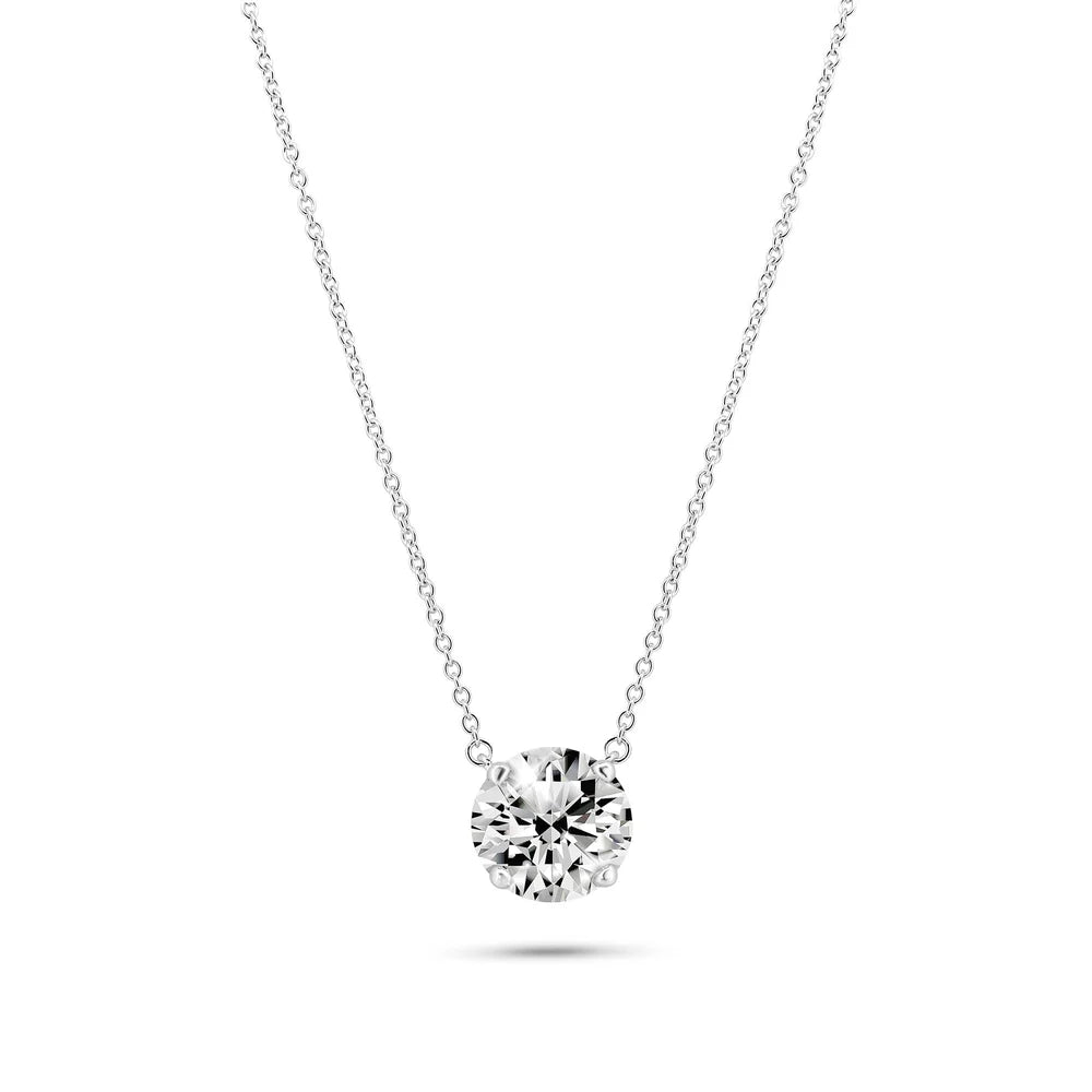 Moissanite Solitaire Necklace