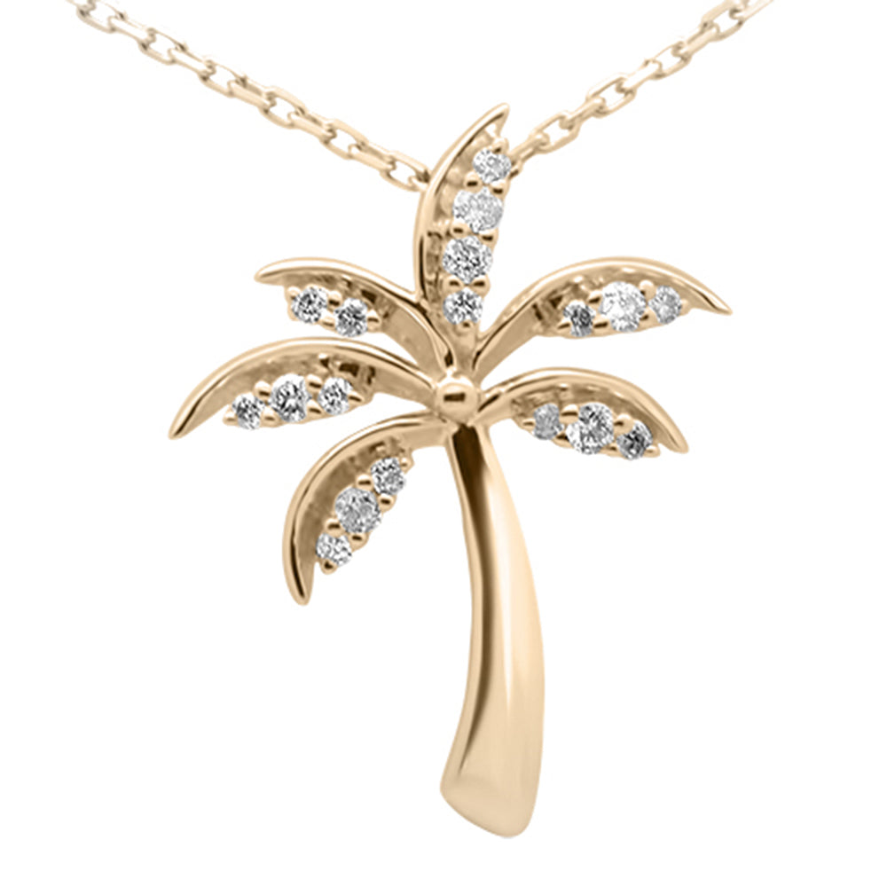 Diamond Palm Tree Necklace