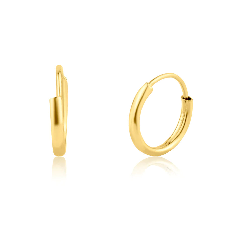 14K Huggie Hoops