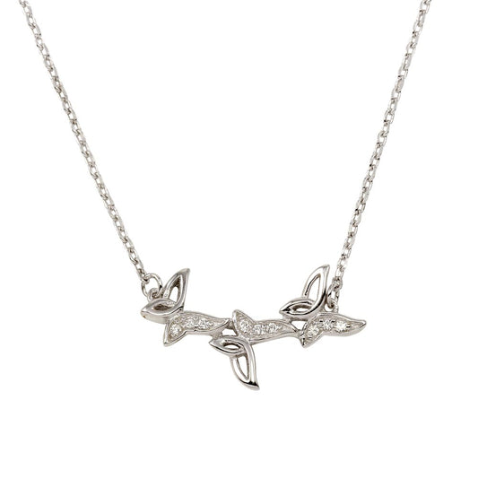 Trio Butterfly Necklace