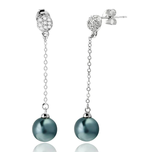 Grey Pearl Earrings