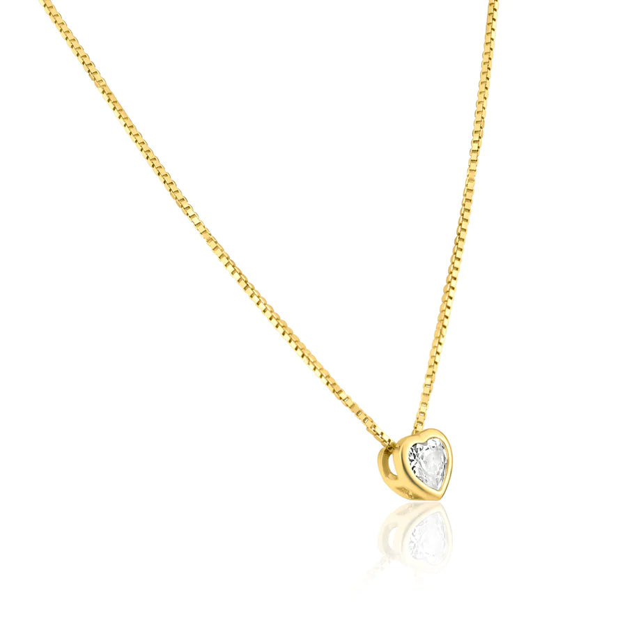 Heart Solitaire Necklace