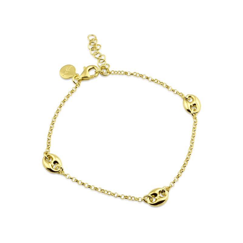 Mariner Trio Charm Bracelet