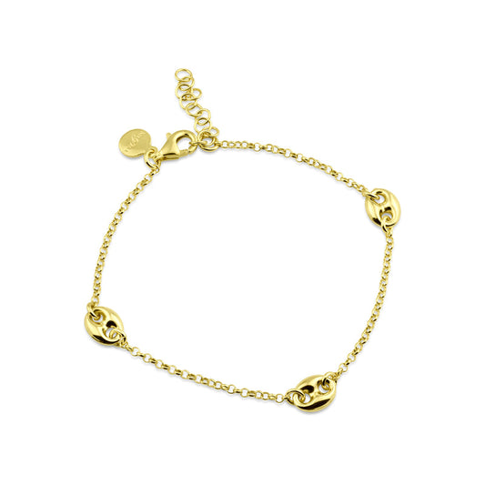 Mariner Trio Charm Bracelet