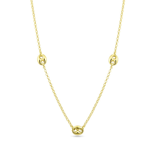 Mariner Trio Puff Necklace