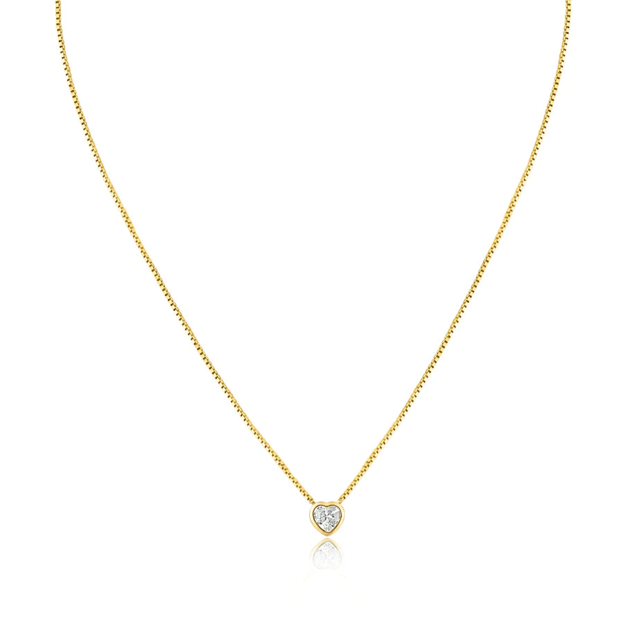 Heart Solitaire Necklace