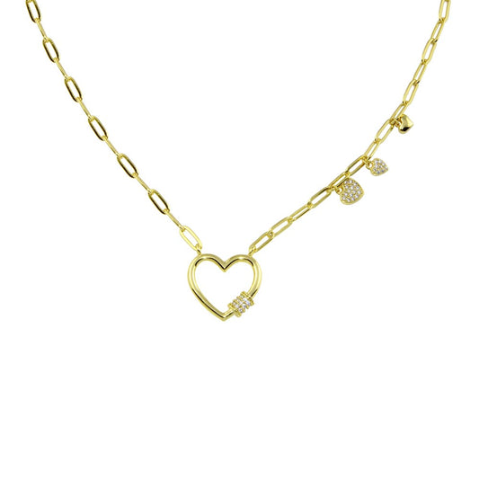 Paperclip Heart Necklace