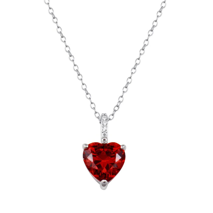 Ruby Heart Necklace