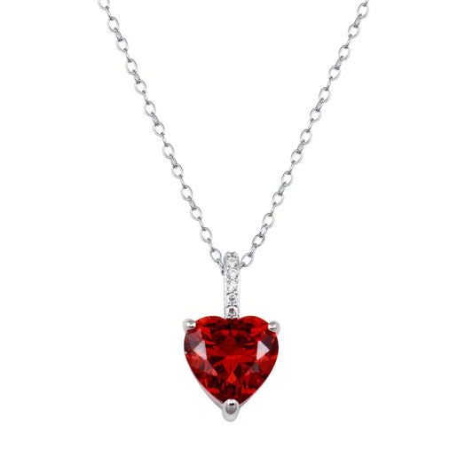 Ruby Heart Necklace