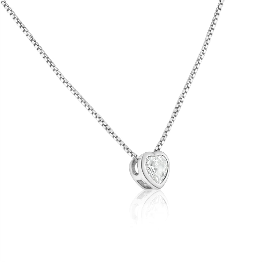 Heart Solitaire Necklace