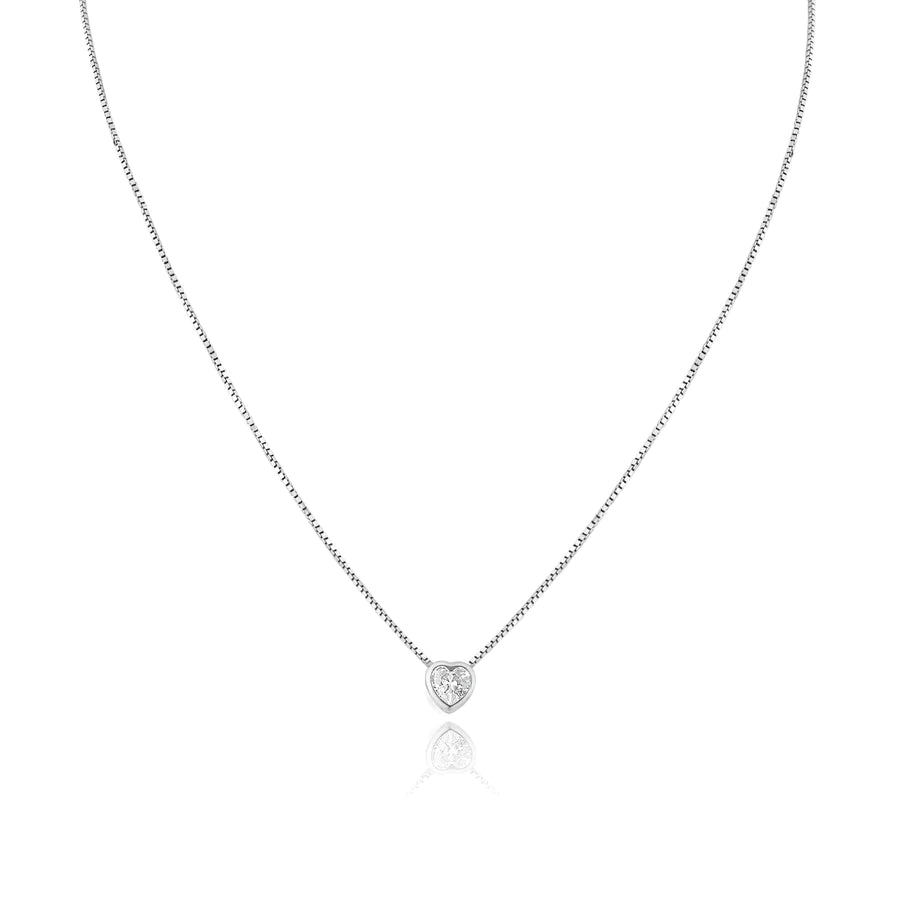 Heart Solitaire Necklace