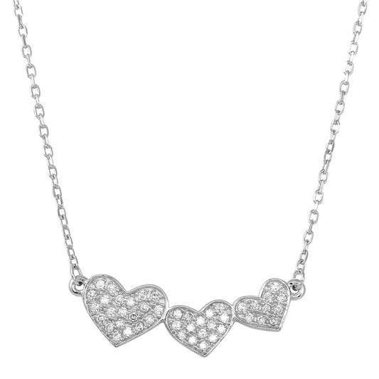 Three Heart Necklace