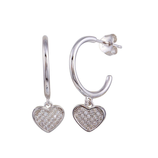 Heart Huggie Earrings